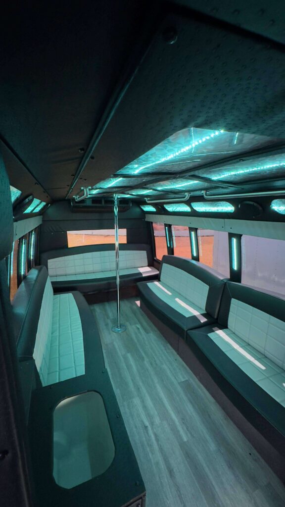 Party Bus Rental Interior